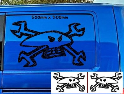 X2 Topographic Guy Martin Schraubenschlüssel Aufkleber geschnitten aus Premium Cast Avery Dennison 800