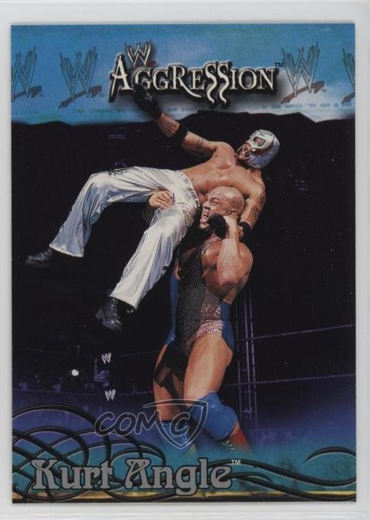 2003 Fleer WWE Aggression Kurt Angle #61 HOF 0h1
