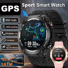2025 Smart Watch GPS Waterproof Smartwatch Bluetooth Tracker for iPhone Samsung