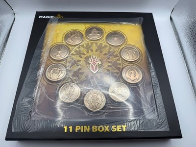 Magic the Gathering MTG MagicCon Chicago Ravnica Guild 11 Pin Box Set New Sealed