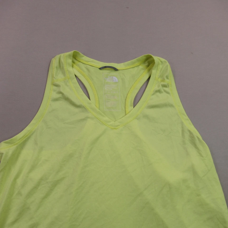 Camiseta sin mangas The North Face para mujer XL sin mangas ligera verde cuello en V informal Foto 3 de 4