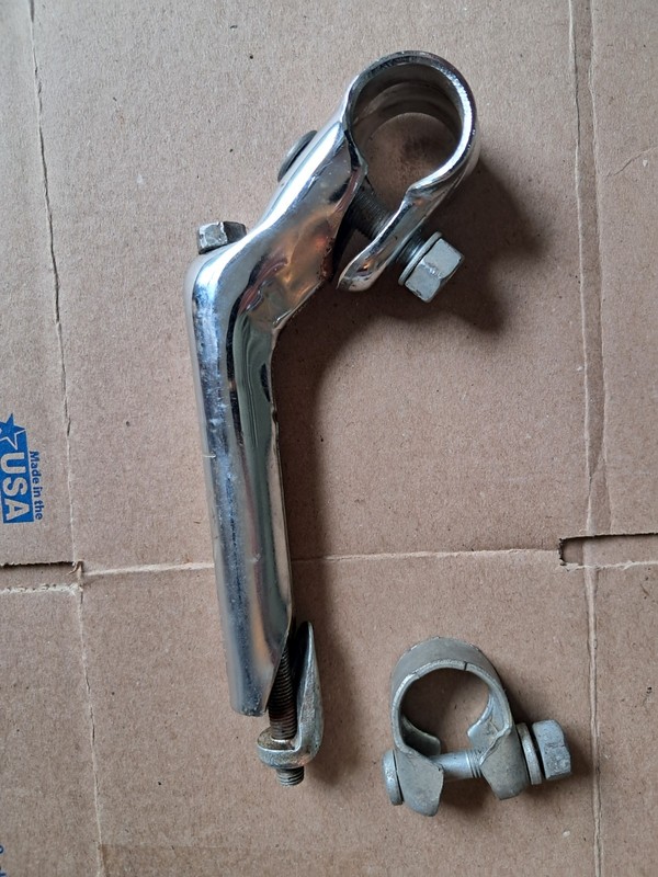 Vintage BICYCLE HANDLEBAR BRACKET STEM MOUNT CLAMP