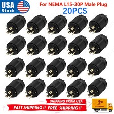 20PCS For NEMA L15-30P Male Plug 30A 250V Locking Generator Plug L15-30
