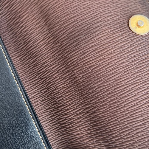 LOEWE Velazquez Black Leather Gold Top Handle Satchel - Picture 10 of 11