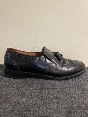 STAFFORD Comfort Plus Mens 12 D/B Leather Wing Tip Oxford 