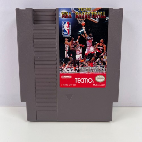 Tecmo NBA Basketball (NES, 1992) Authentic Cartridge - Untested