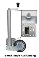 Automatik Stützrad f. AL-KO Schwerlast 500 kg PKW Anhänger Spornrad 200x50mm