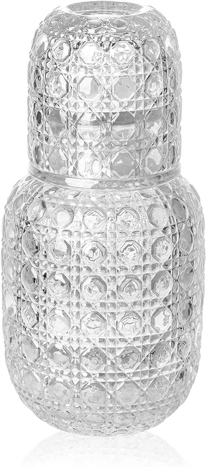 Jarra de agua de cabecera 1 jarra 15,7 oz y 1 vaso 5,4 oz. Foto 2 de 4