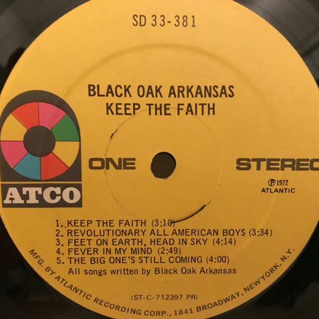 BLACK OAK ARKANSAS LP KEEP THE FAITH eBay