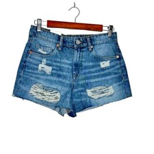 Blank NYC The Barrow Vintage High Rise Short - Blue NWT Size 27