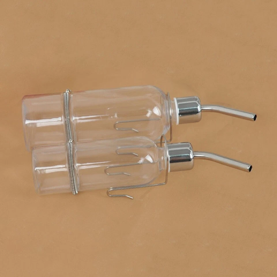 Garrafa alimentadora de água para hamster coelhos pequenos animais de estimação pendurada gêiser bebedor - Imagem 4 de 4