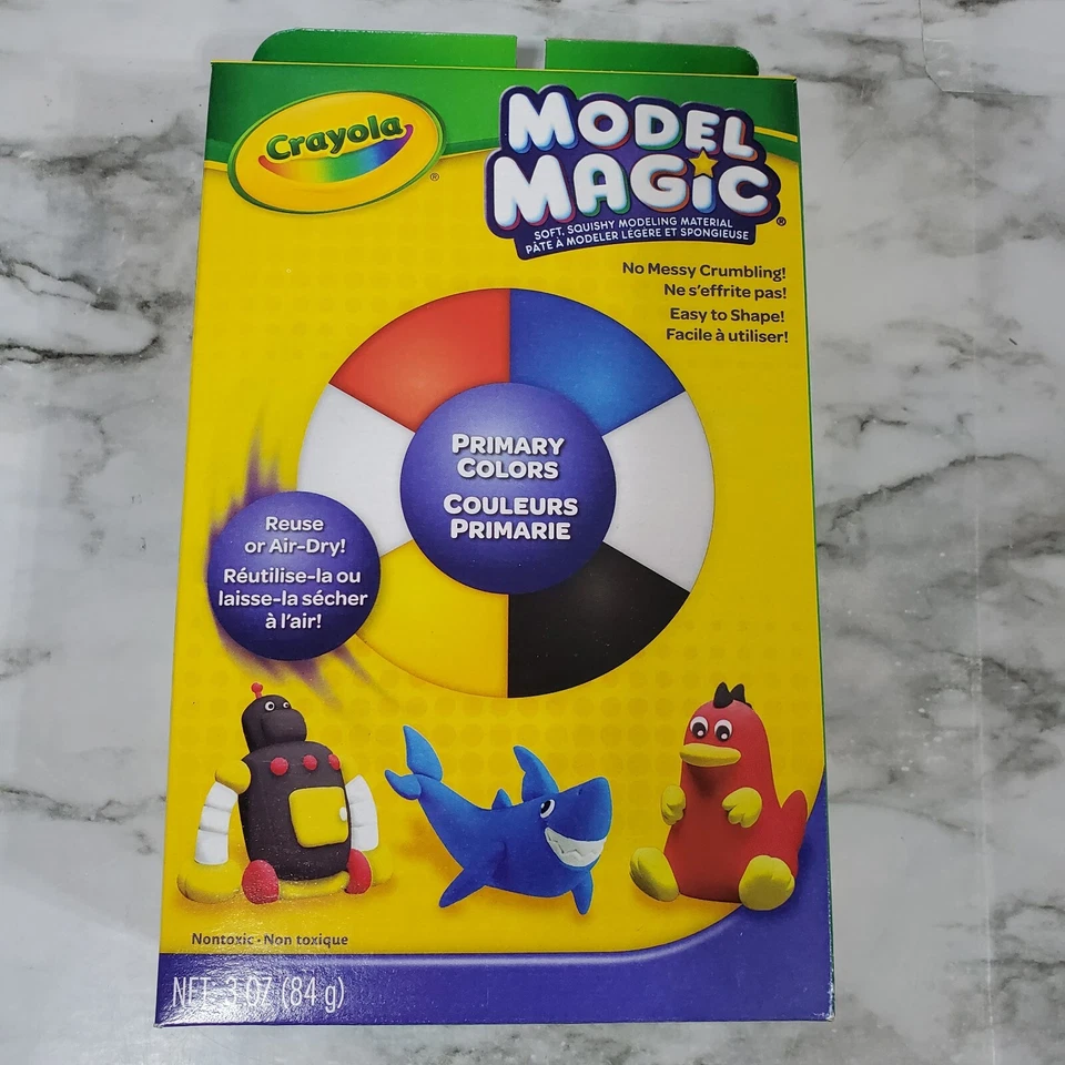 Crayola Model Magic 3 унции основные цвета 6 отдельных упаковок - лот из 2 - Изображение 2 из 4