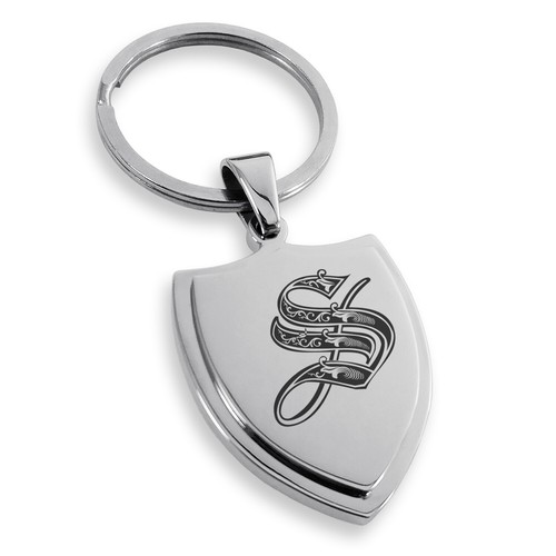 Collar o llavero con etiqueta de perro con letras reales con monograma escudo escudo de acero inoxidable - Imagen 113 de 157