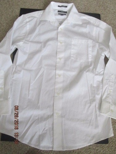 Apt 9 White Long Sleeve Dress Shirt 