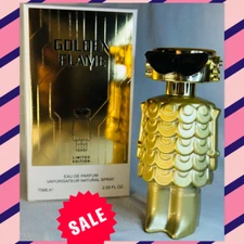 Golden Flame Perfume - Bold & Sensual Citrus Floral Scent, Long-Lasting 100ml