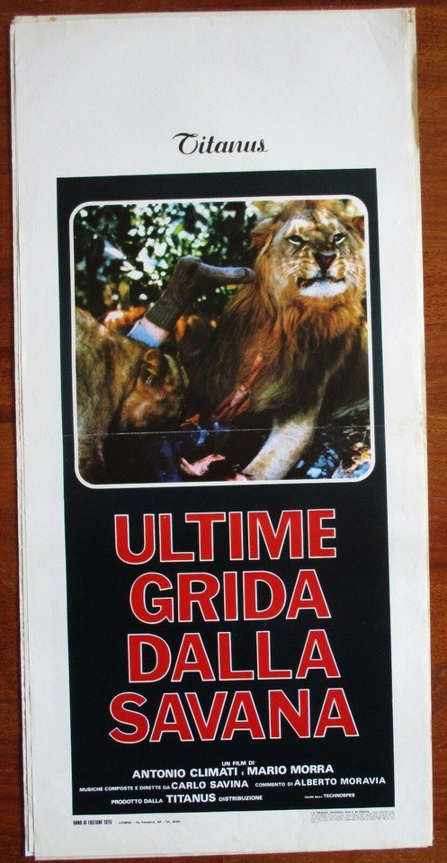 Locandina di Ultime grida dalla savana (1975)