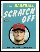 2020 Topps Heritage Minor League 1971 Scratch Off Hunter Bishop Salem-Keizer