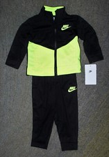 Nike Baby Boys Green / Black Track Suit Jogging Set - Size 12 Months - NWT