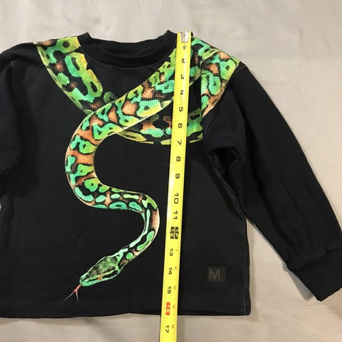 Molo Sweater Kids 4 Years Black Green Snake Charmer - Picture 4 of 7