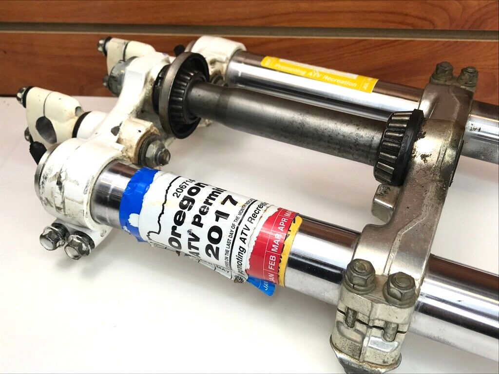 84 Yamaha YZ490 YZ 490 250 OEM Front Forks Shock Triple Tree