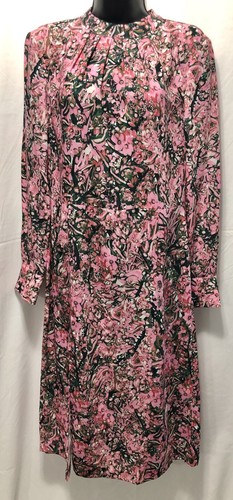 Pink \u0026 Green Floral Long Dress 