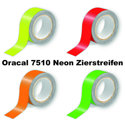 33 /m² NEON Zierstreifen Seitenstreifen Viperstripe Pinstripe Auto Oracal 7510