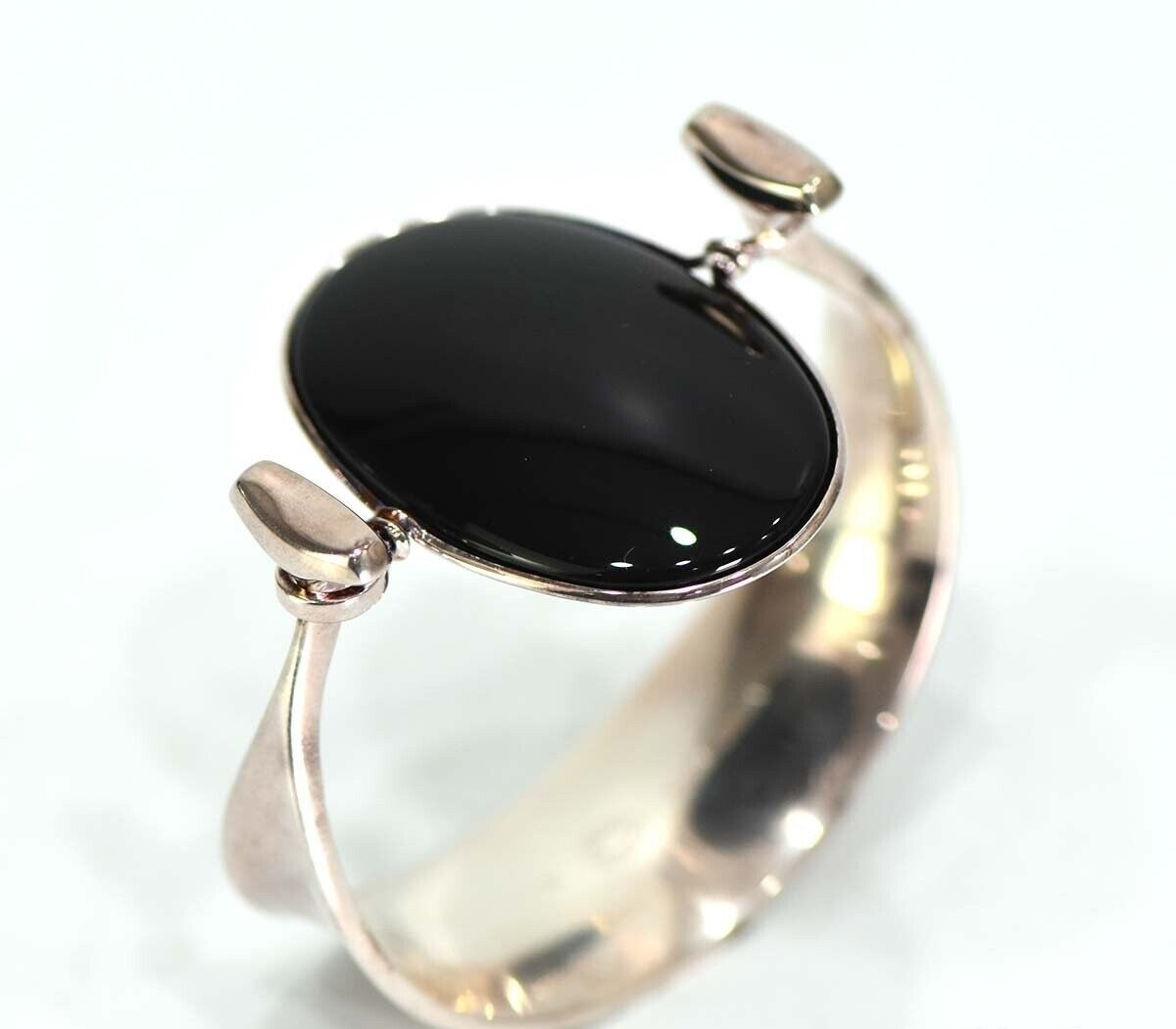 GEORG JENSEN Torun Bangle Bracelet Onyx 203A Sterling silver