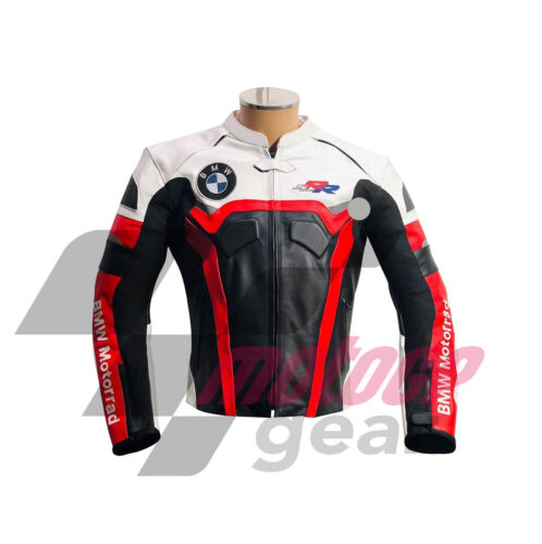 BMW S 1000 RR MOTORBIKE MOTOGP JACKET BMW MOTORCYCLE LEATHER RACING JACKET - Picture 1 of 2