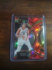 2024 Select WNBA Premier Red Cracked Ice Prizm SP #166 Jonquel Jones Liberty