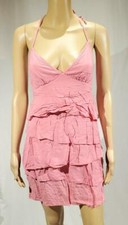 New Womens Guess Pink Tiered Halter Sun Dress - Size M - NWOT