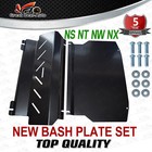 Black Bash Plate Set for Mitsubishi Pajero NS NT NW NX Underbody Guard 2006-2022
