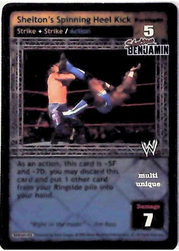 Raw Deal CCG Shelton’s Spinning Heel Kick (Foil) - Armageddon