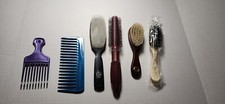 Vintage Brushes, Hairbrush, Comb, Pick Lot of 6 Goody Unbranded New And Used
