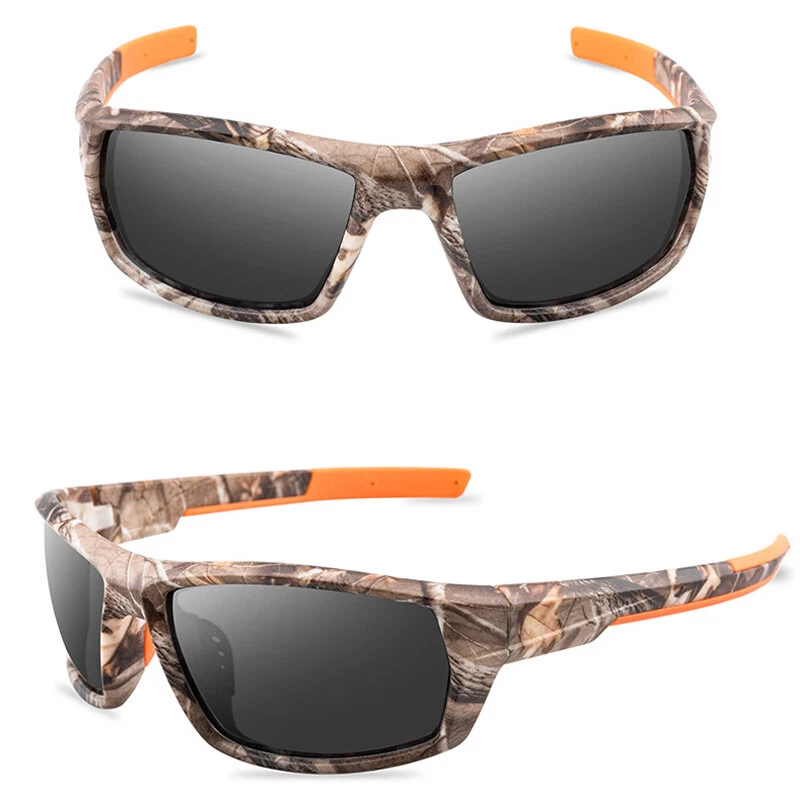 Óculos de sol polarizado camuflado esportes ao ar livre surf pesca óculos quadrados - Imagem 3 de 4