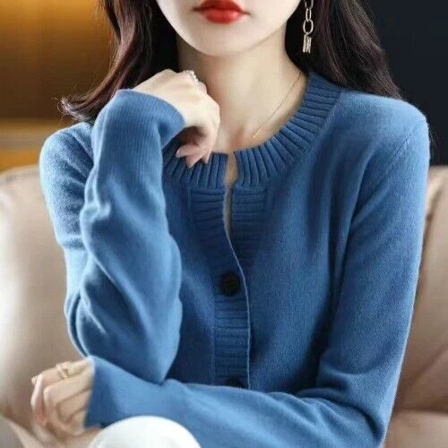 Cardigan for Women Winter Coat Korean Fashion Female Sweater Pullover Knit - Bild 9 von 31