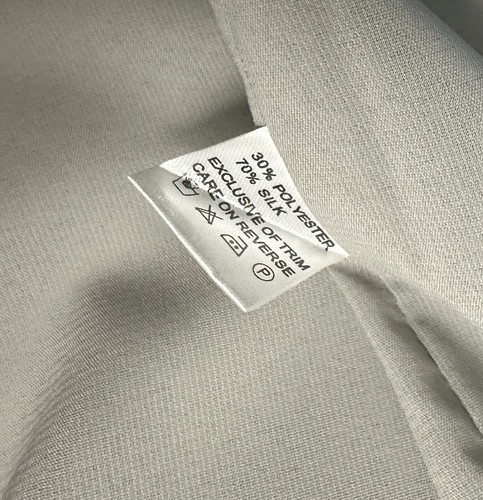 VICTORIA BECKHAM DRESS - Grey Silk Blend - Women's Size UK 10 - IT 42 - Small S - Picture 22 of 22