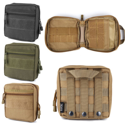 Tactical Molle Pouches Admin Pouch Gadget Bag Military Belt Hanging Waist Bag US