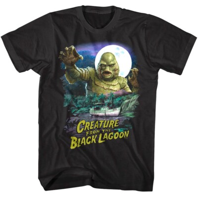 Creature from the Black Lagoon Boat Night Men's T Shirt