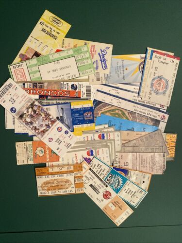 (40+) JUNK DRAWER Ticket Stub Lot MLB NFL NBA Roy Halladay Gwynn Sosa