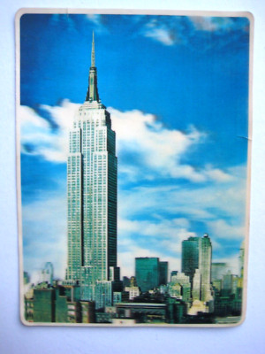 AK VINTAGE 3-D POSTKARTEN Manhattan New York City Post Card Printed in USA