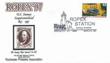 United States sc# 3094 on cover - River Boat - 1997 ROPEX Cachet - pm 1997