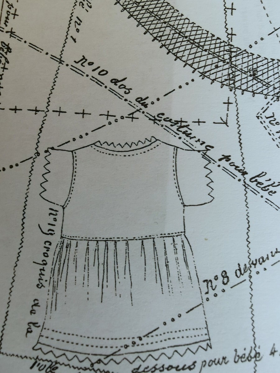 Patron Ancien La Poupée Modèle 1884 - Costume & Manteau Poupée 25 & 40cm, Repro