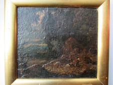 American painting possible Albert Pinkham Ryder oil on board modernism seaside