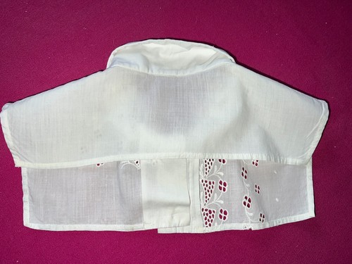 Beau col guimpe rétro, des années 1950 coton et broderie - Imagen 3 de 3