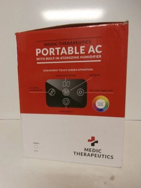 Medic Therapeutics Portable AC Unit w/Atomizing Humidifier & Touch Display White - Image 2 of 2