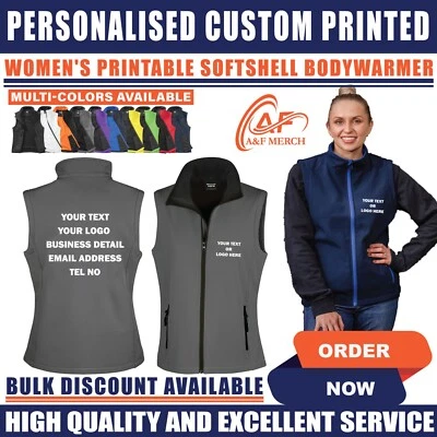 Personalisierte Individuelle Ergebnis Kern Damen Druckbare Softshell Weste R232F - Bild 1 von 4