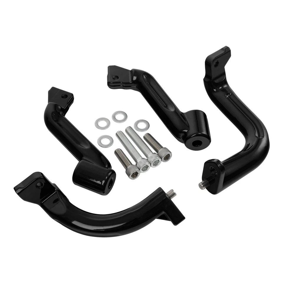 Driver Floorboard Footboard Mount Bracket Kit Fit For Harley Touring 17-23 Black - Изображение 2 из 4