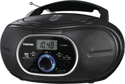 TOSHIBA CD Radio with Bluetooth Horizontal Compact TY CW10 K Black