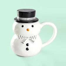 Potter's Studio Snowman Coffee Mug with Lid