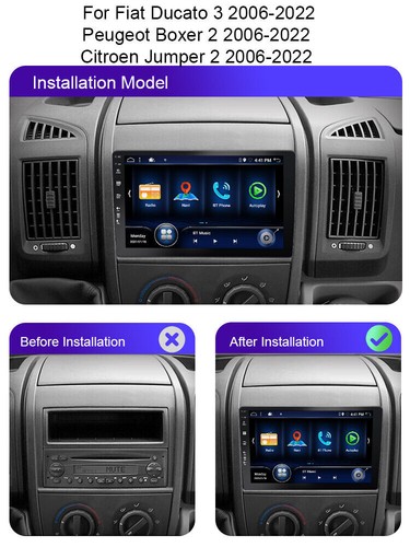 128G Android 14 autoradio GPS navigatore Per Fiat Ducato/Peugeot Boxer/Citroen - Foto 2 di 13
